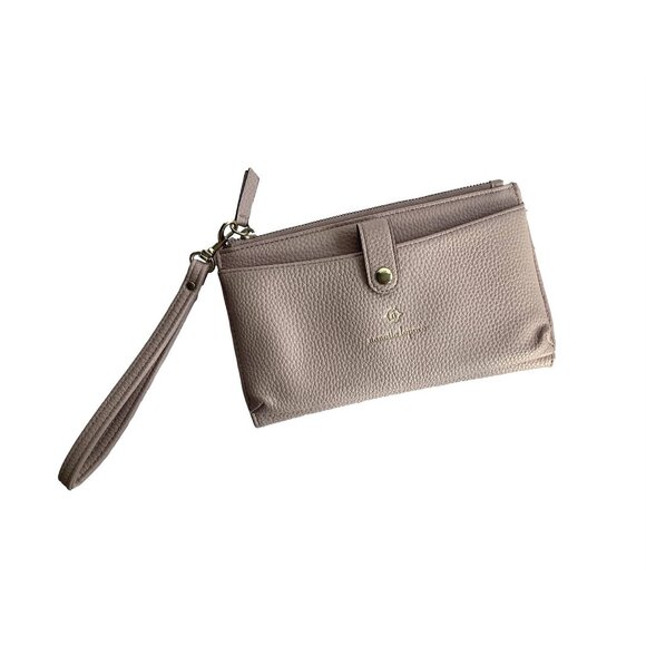 Nanette Lepore Handbags - Nanette Lepore Women Pale Pink/Brown Leather Wristlet One Size
